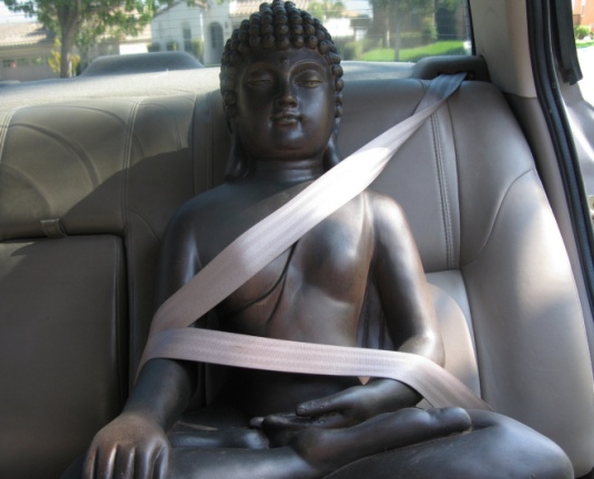 Buddha seatbelt